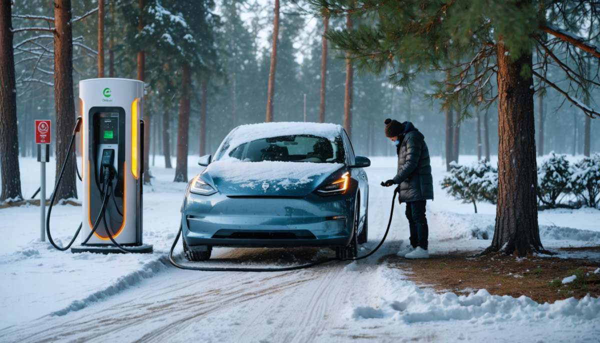 découvrez pourquoi les voitures électriques voient leur puissance diminuer aux bornes de recharge en hiver et apprenez une astuce méconnue pour accélérer la recharge lors de vos trajets sur routes enneigées.